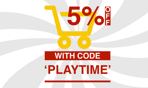 <span style="color: red; font-weight: bold;">Use code PLAYTIME in basket to get 5% OFF<br />
***code Expire 31/05/2026***</span>