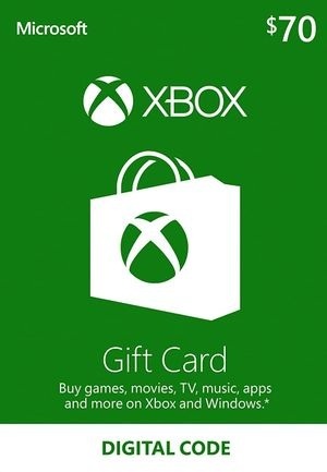 Xbox Gift Card $70 - Xbox Series X | S - Xbox One