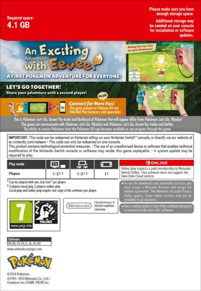 Pokémon: Let's Go, Eevee! Switch Download ( Uk - EU)
