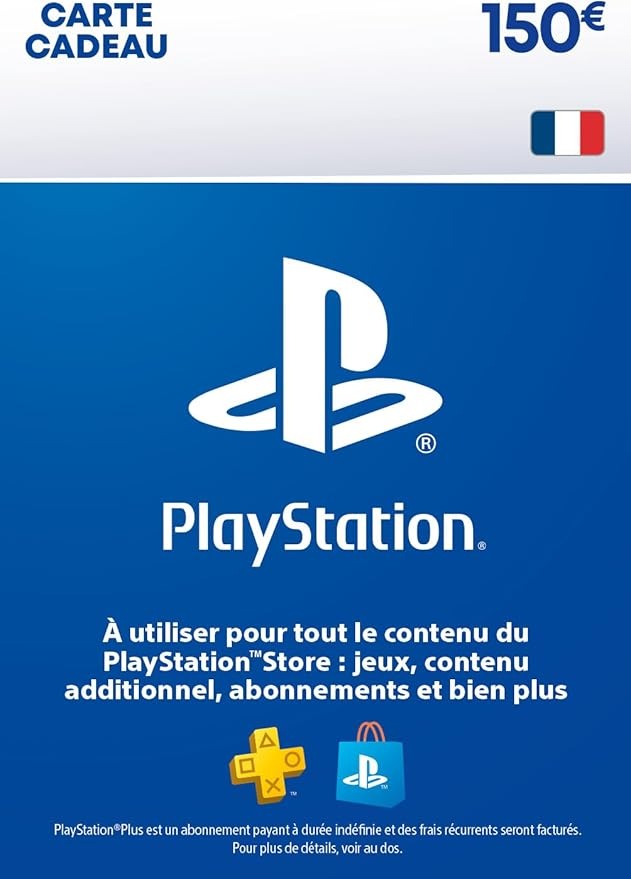PlayStation Store Carte Cadeau 150€ | PSN Compte Français
