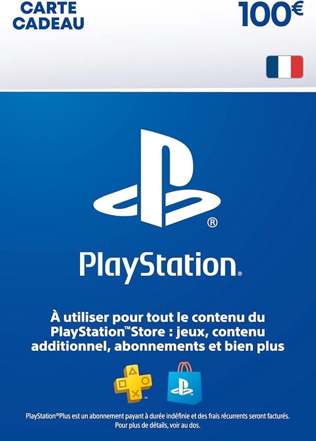 PlayStation Store Carte Cadeau 100€ | PSN Compte Français